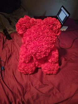 Foam Rose Bear For Loved One