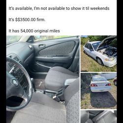 Antique Toyota 2001 , 54,000 Original Miles 