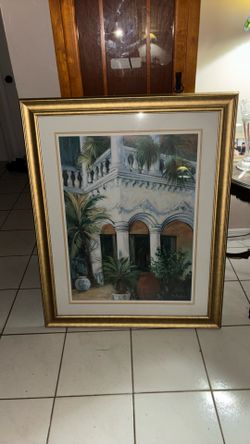 M Cooper Mediterranean Picture, Villa 36”X46”H