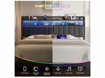 King size Ergonomic Upholstered Headboard 110°
