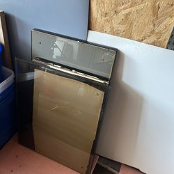 Grey Glass Shelves Panels