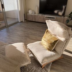 recliner chair + ottoman