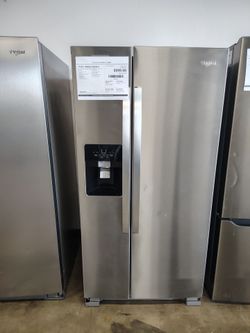 Whirlpool 33 inch Wide side by side refrigerator