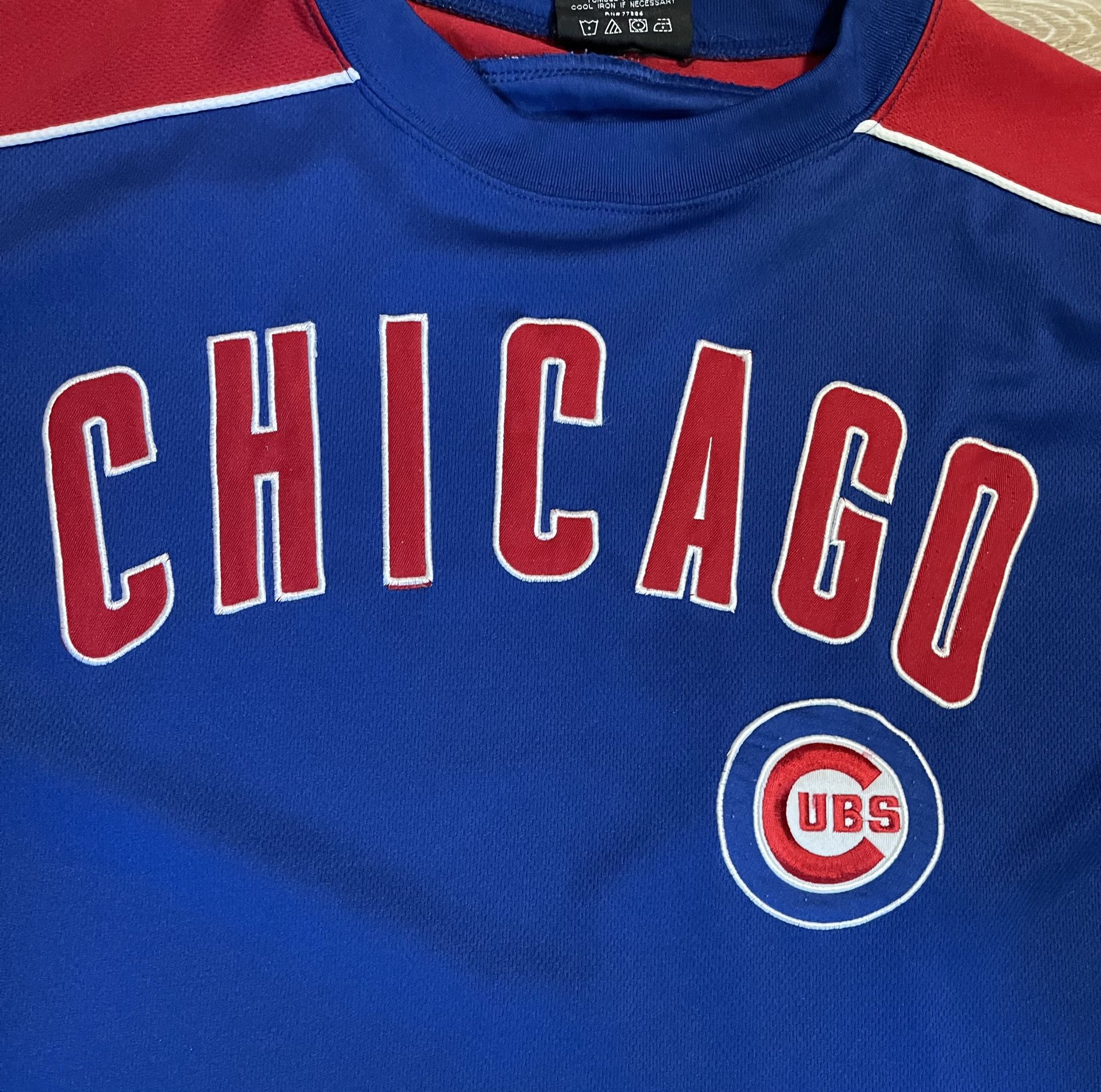 Chicago Cubs Baseball MLB Vintage Stitches Blue Warm Up Jersey Vtg Mens Size XL