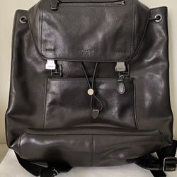 Coach leather backpacks