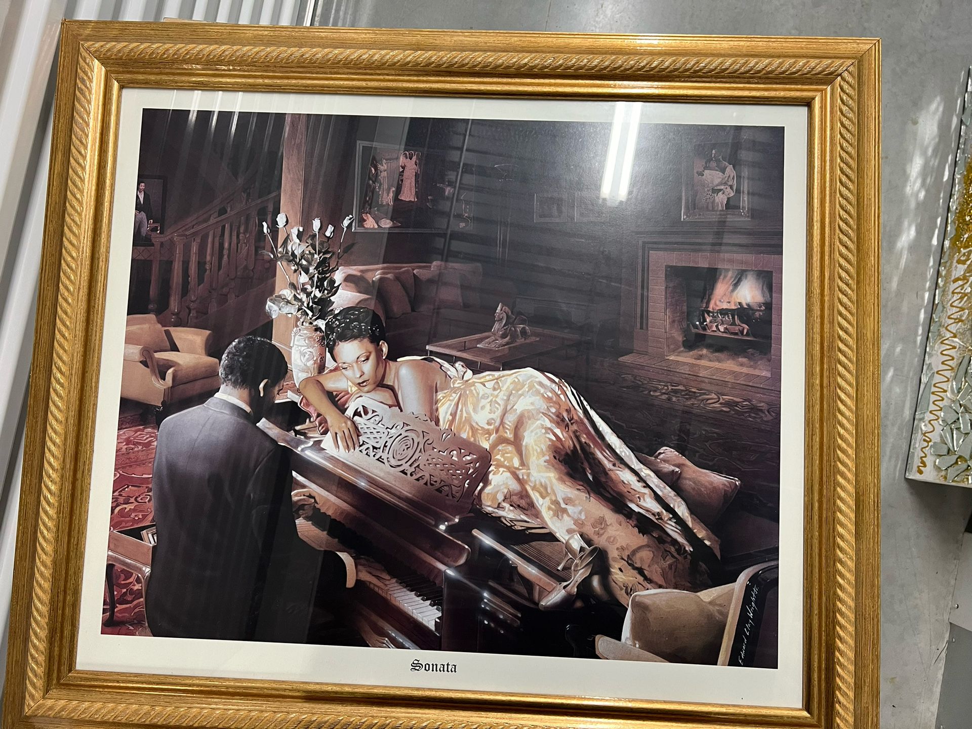 Art Painting With Gold Frame