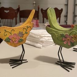 Hand-carved Wooden Birds