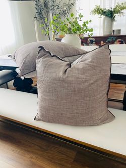 Hearth and hand brown euro accent pillows-New