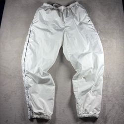 Vintage Nike Track Pants Challenge Court Men’s XL White Y2K Wide Leg Baggy #1602
