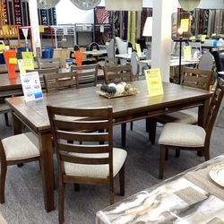 7 Pc Dinning Table $799