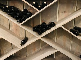 Wine Rack, Solid Pine