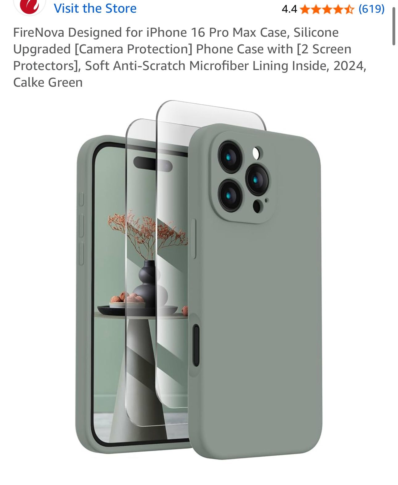 Green iPhone 16 Pro Max case