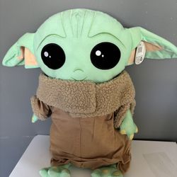 BABY YODA Large Plush Disney Star Wars Mandalorian 18” Tall Cute Pillow Doll