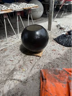 Concrete planter 22 inches wide $50