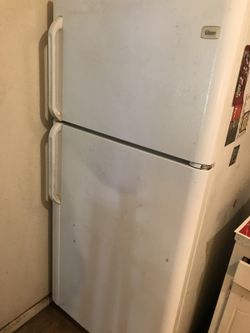 Refrigerator & glass top stove