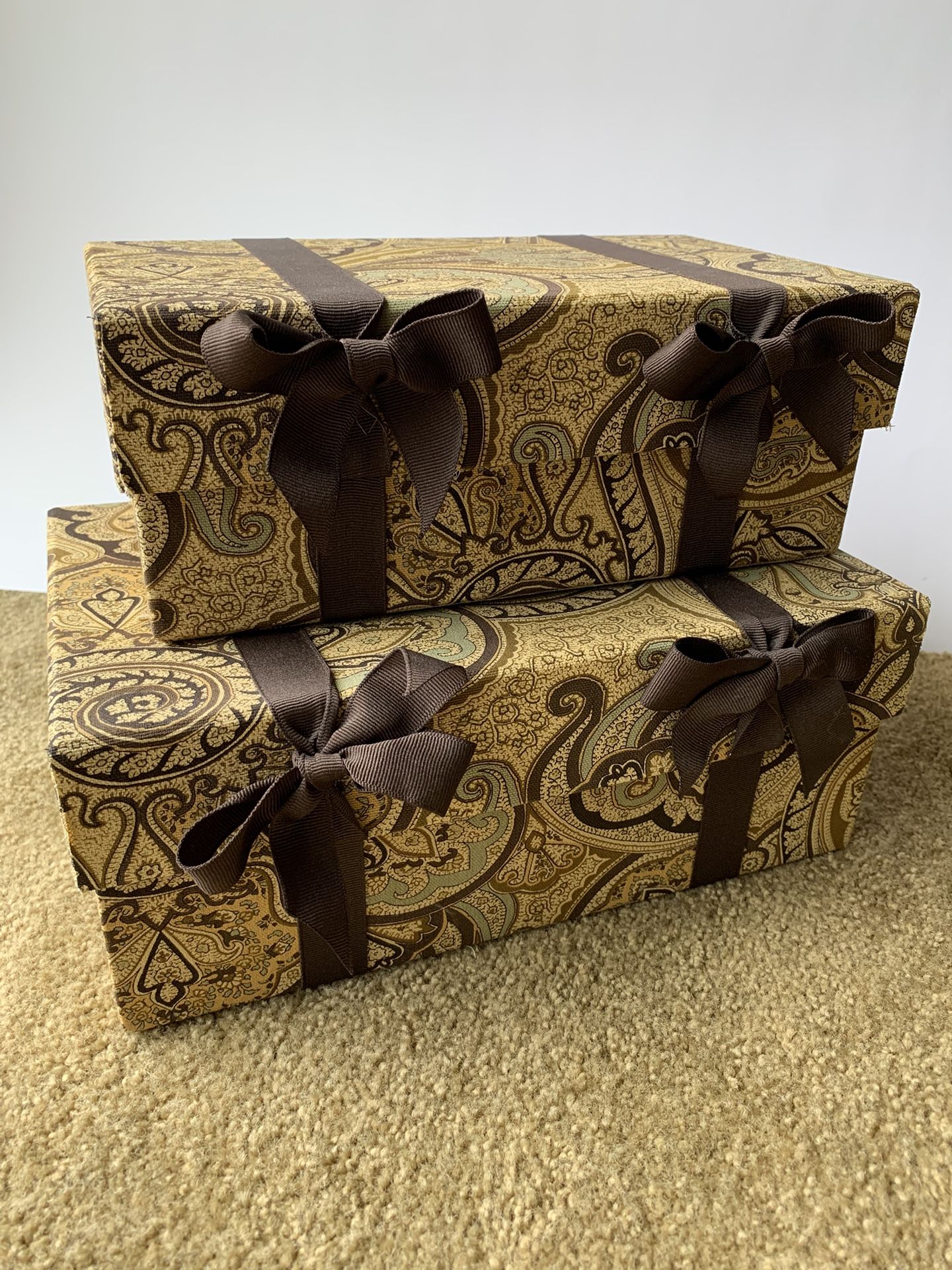2 Fabric Storage Boxes