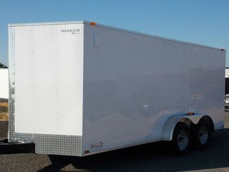 ENCLOSED TRAILERS ALL SIZES-20 24 28 32 VNOSE-SNOWMOBILE CAR HAULER STORAGE MOVING MOTORCYCLE ATV UTV QUAD SIDE BY SIDE Thumbnail