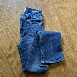 FRAME Denim Women’s Med Wash Stretch Blendon Le Mini Bootcut Denim Jeans size 25