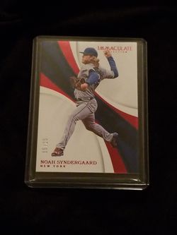 2017 PANINI Immaculate Collection Baseball Noah Syndergaard Red Parallel #15/25.