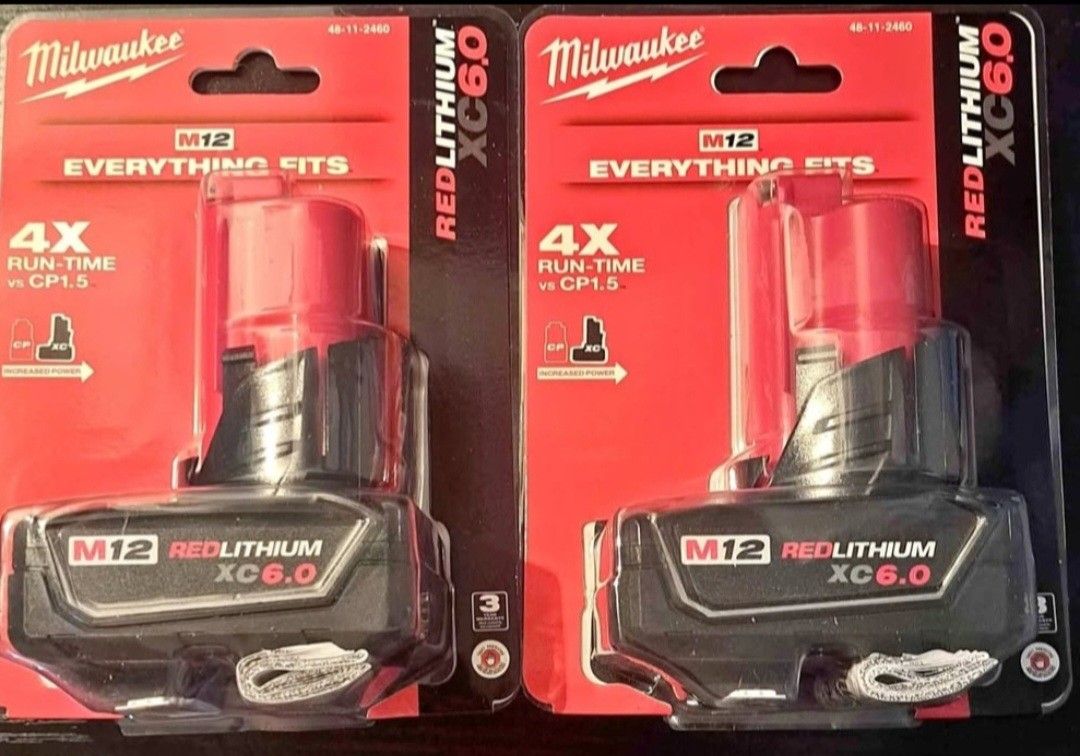 Milwaukee batteries m12 6.0