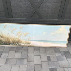 Ocean beach water Picture Frame 23.5 x 71 inches