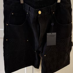 Louis Vuitton black carpenter  jorts  