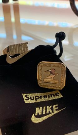 Nike Supreme 14 k gold ring.