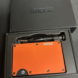 Ridge Wallet – Orange Aluminum