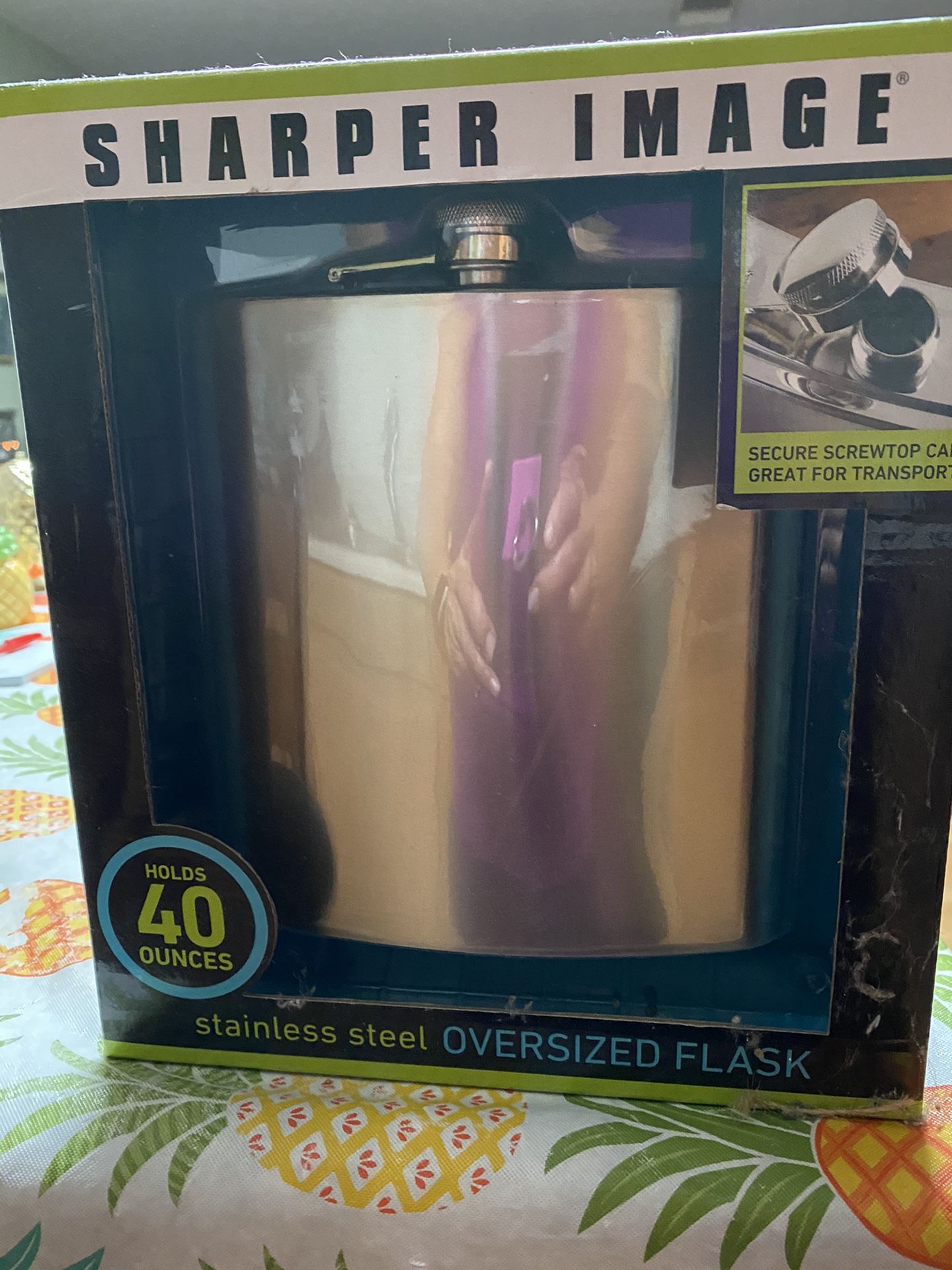 Sharper Image Stainless Steel Flask