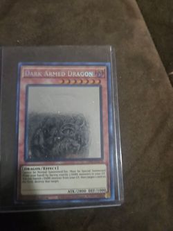 Yugioh card Dark armed dragon ghost rare.