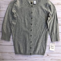 Gray Cardigan Sweater