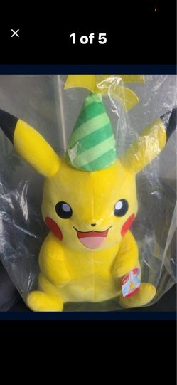 Birthday Pikachu Plushie