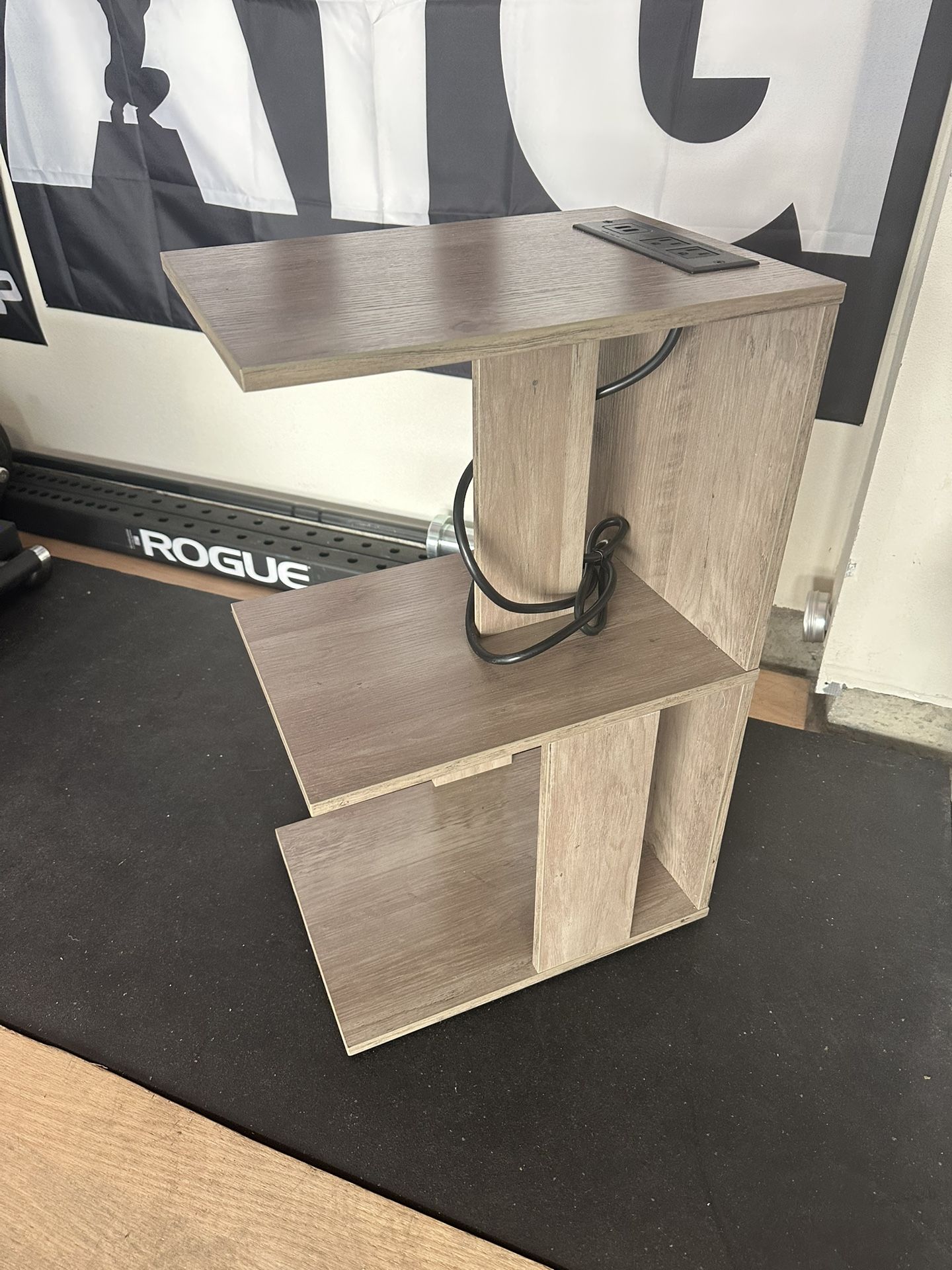 Narrow Side / End Table with USB Ports and Outlets