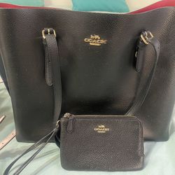 coach tote with wallet