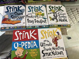 New Set Of 5. Stink books. 