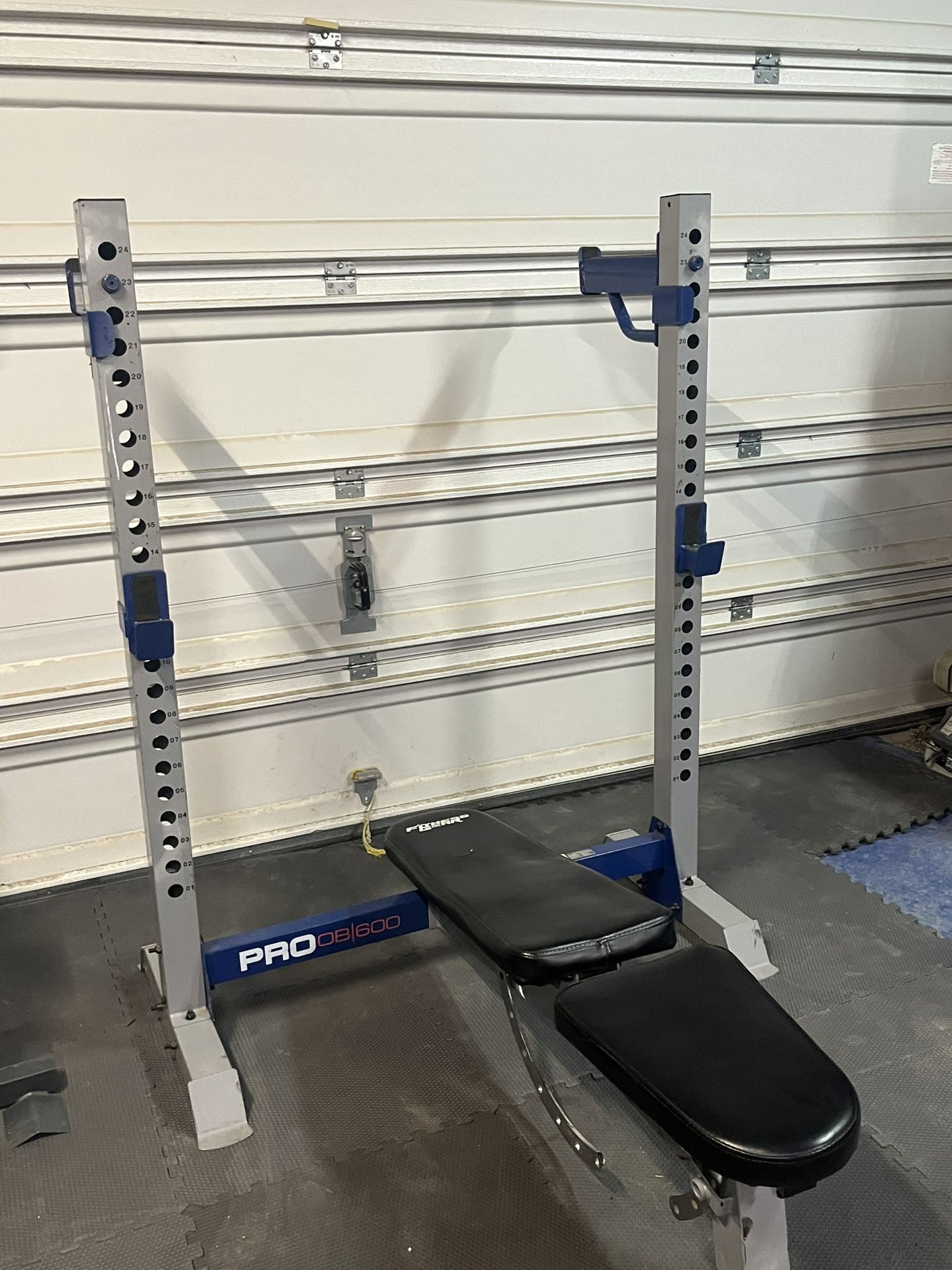Fitness gear pro bench and squat/bench rack