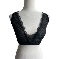 VICTORIA'S SECRET Dream Angels Unlined Plunge Lace Black Bra SZ 38DDD 
