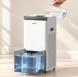 Afloia 10L Mist-Free Humidifier, Top Fill, 1500 ml/h for Large Room 30 dB sleep mode for bedroom, up to 26H runtime, smart humidity control, automatic