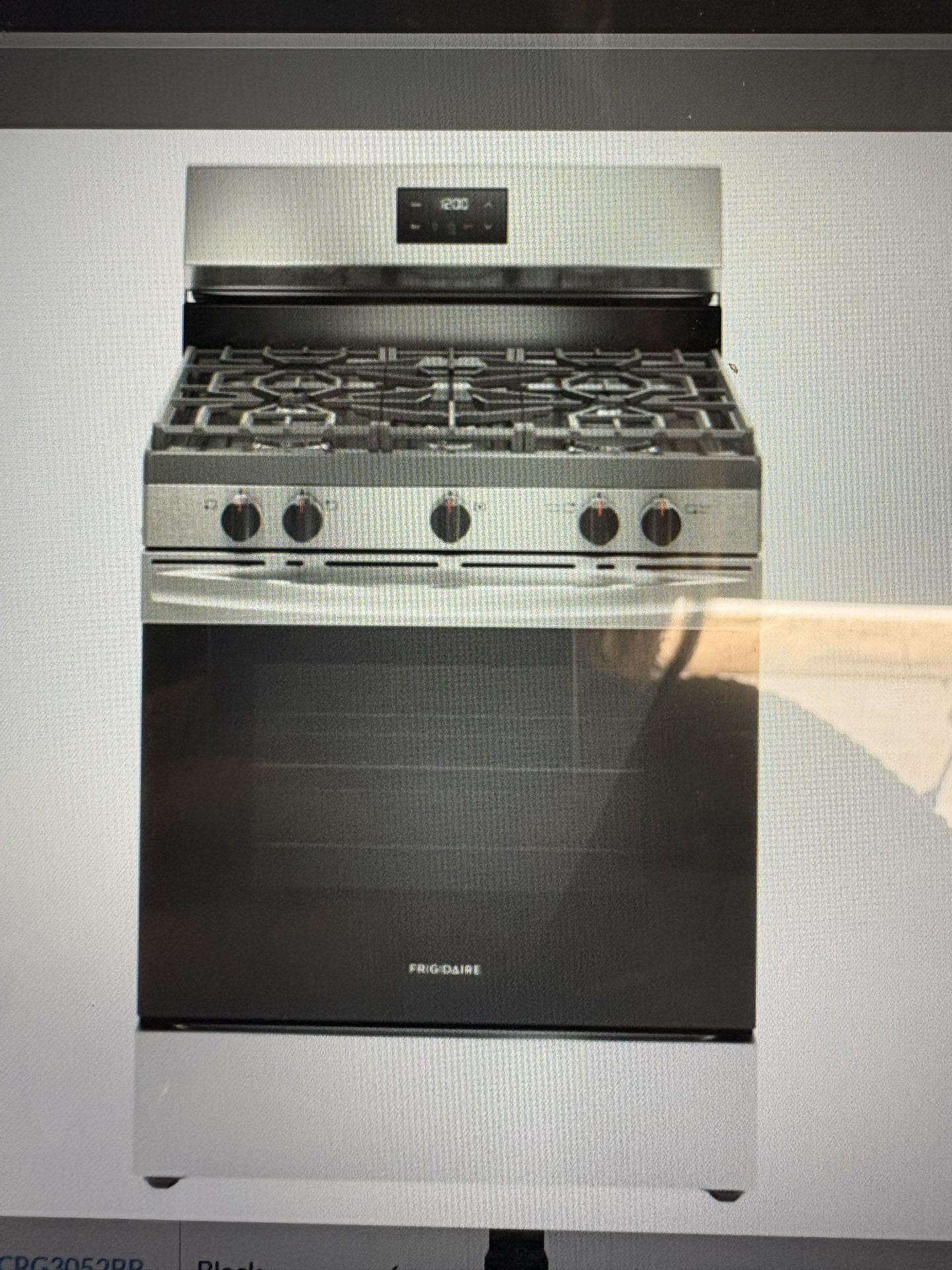 Frigidaire Gas Stove In Stainless Steel 👻🎃