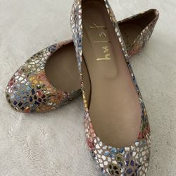 French Sole Fs/Ny Mosaic Ballet Flats Size-6B