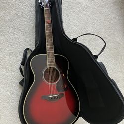 Yamaha FS 720S Acoustic Guitar with Case And Strap