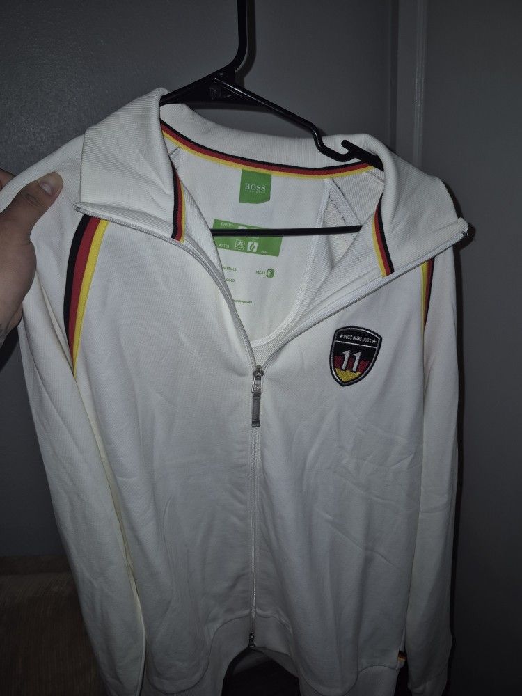 Men xl Hugo Boss Germany * RARE COLLECTABLE * Soccer Jacket