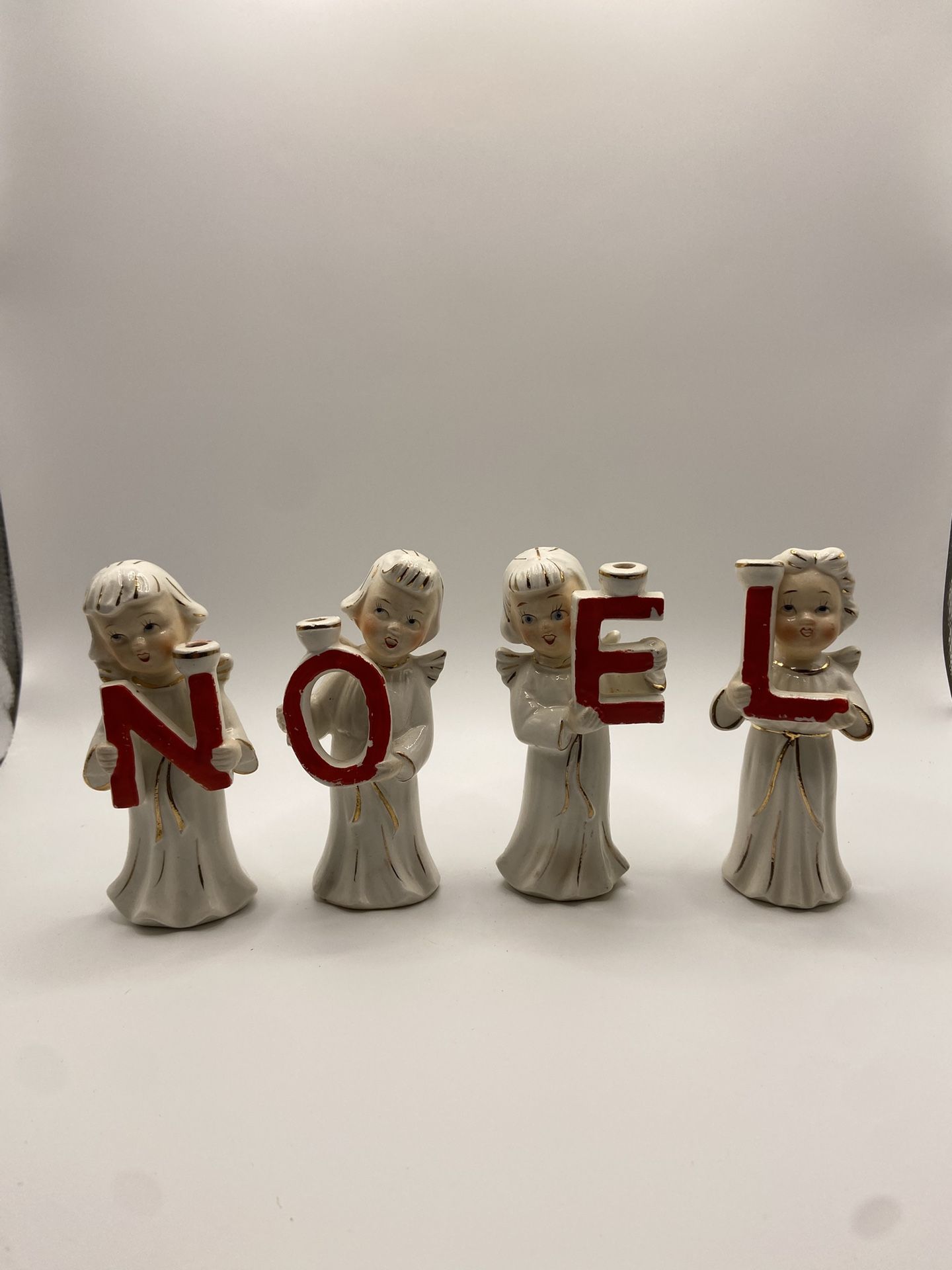 Vintage 1950s Japanese Relco Christmas Figurines NOEL