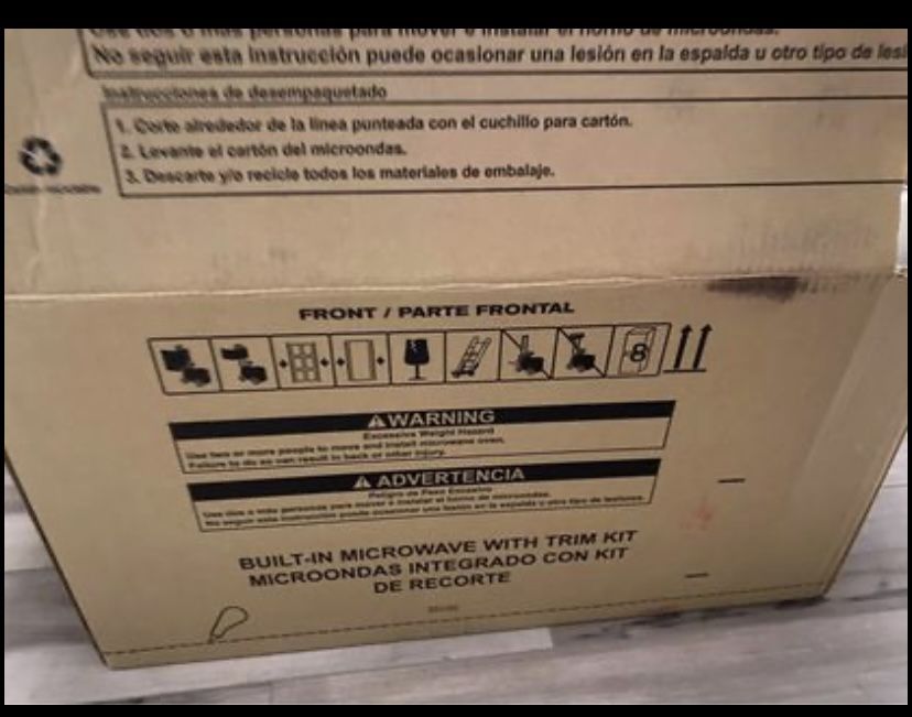 Whirlpool Microwave Stainless Steel With Trim Kit