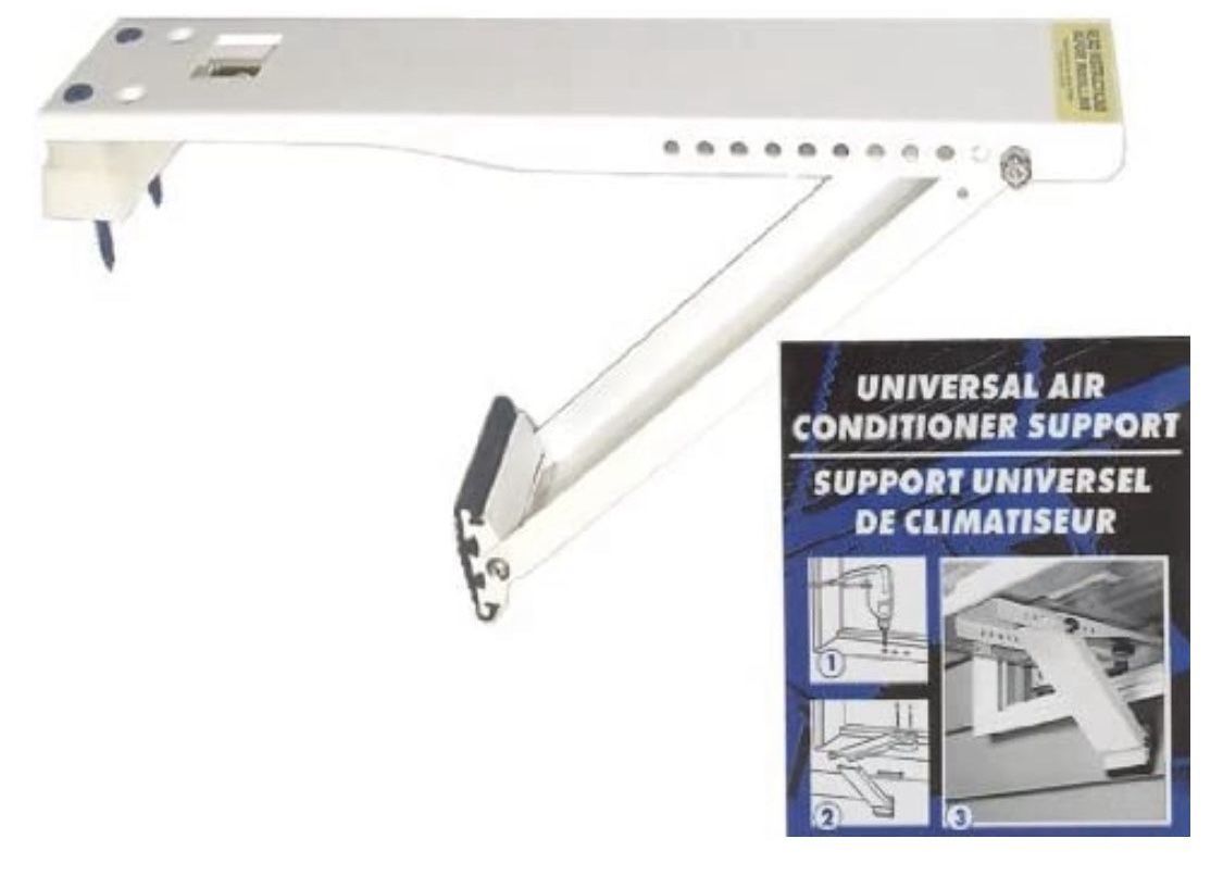 Outland Universal A/C Support 4 " - 11 " T Walls Steel With Baked Epoxy Finish 80 Lb. Capacity