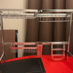 Brand New Silver Dish Rack 