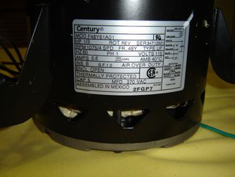 Centry blower motor 2FGP7 NEW IN BOX