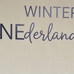 Winter Wonderland (winter ONEderland First Birthday Decal) 