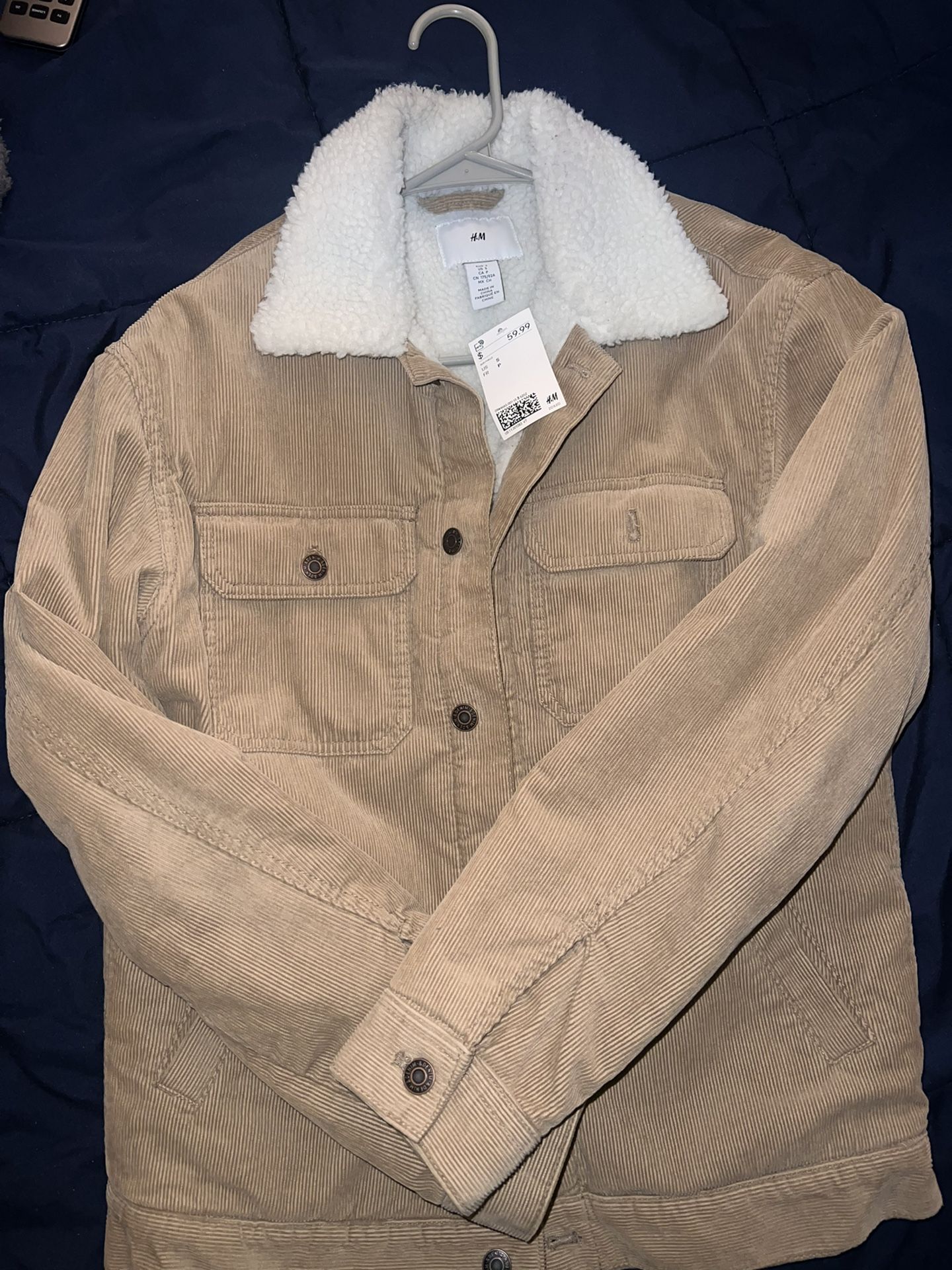 H&M Button Up Fur Jacket