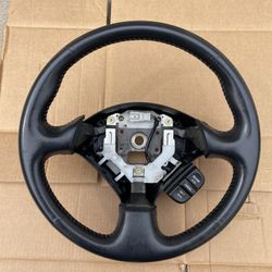 Acura Rsx Dc5 Type S / Base -Black Leather Steering Wheel-Mint Condition Item 
